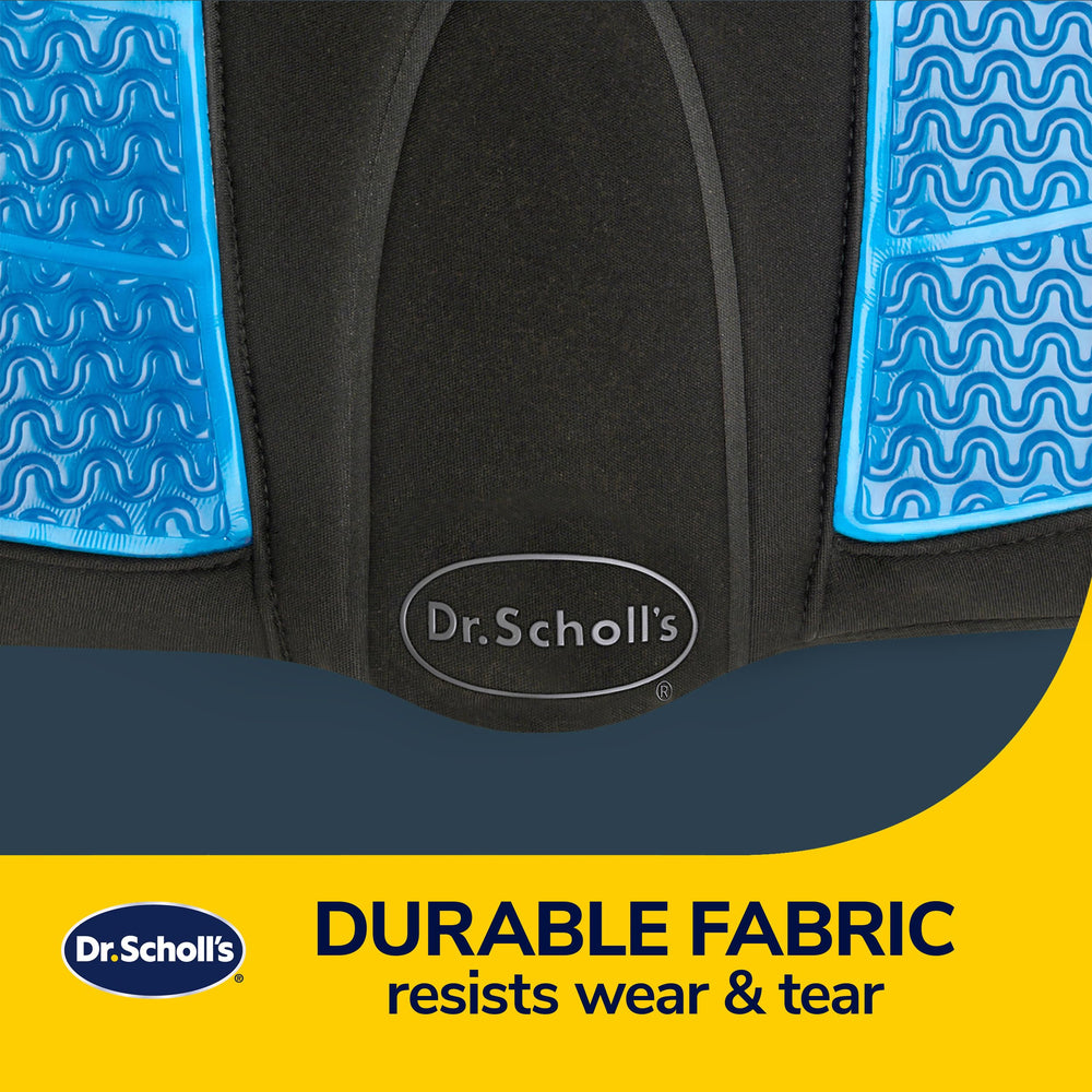 Dr. Scholl's fabric texture and stitching close-up indicating durable finish