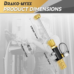 Drako-Myxx double O-ring ball valve detail ensuring tight vacuum seal