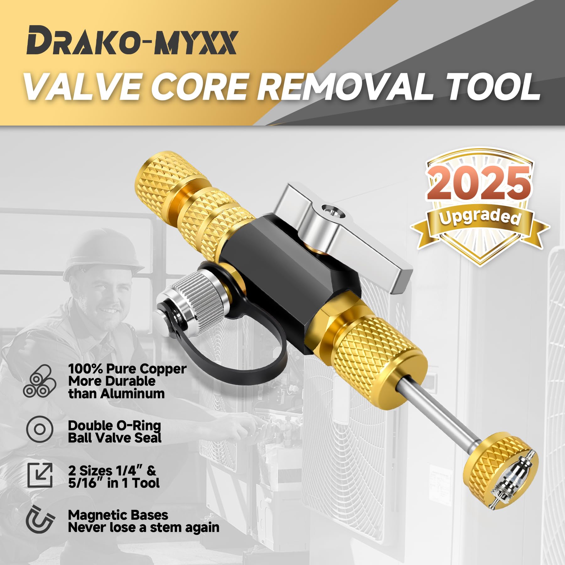 Drako-Myxx magnetic cap holding cores for fast, no-drop service