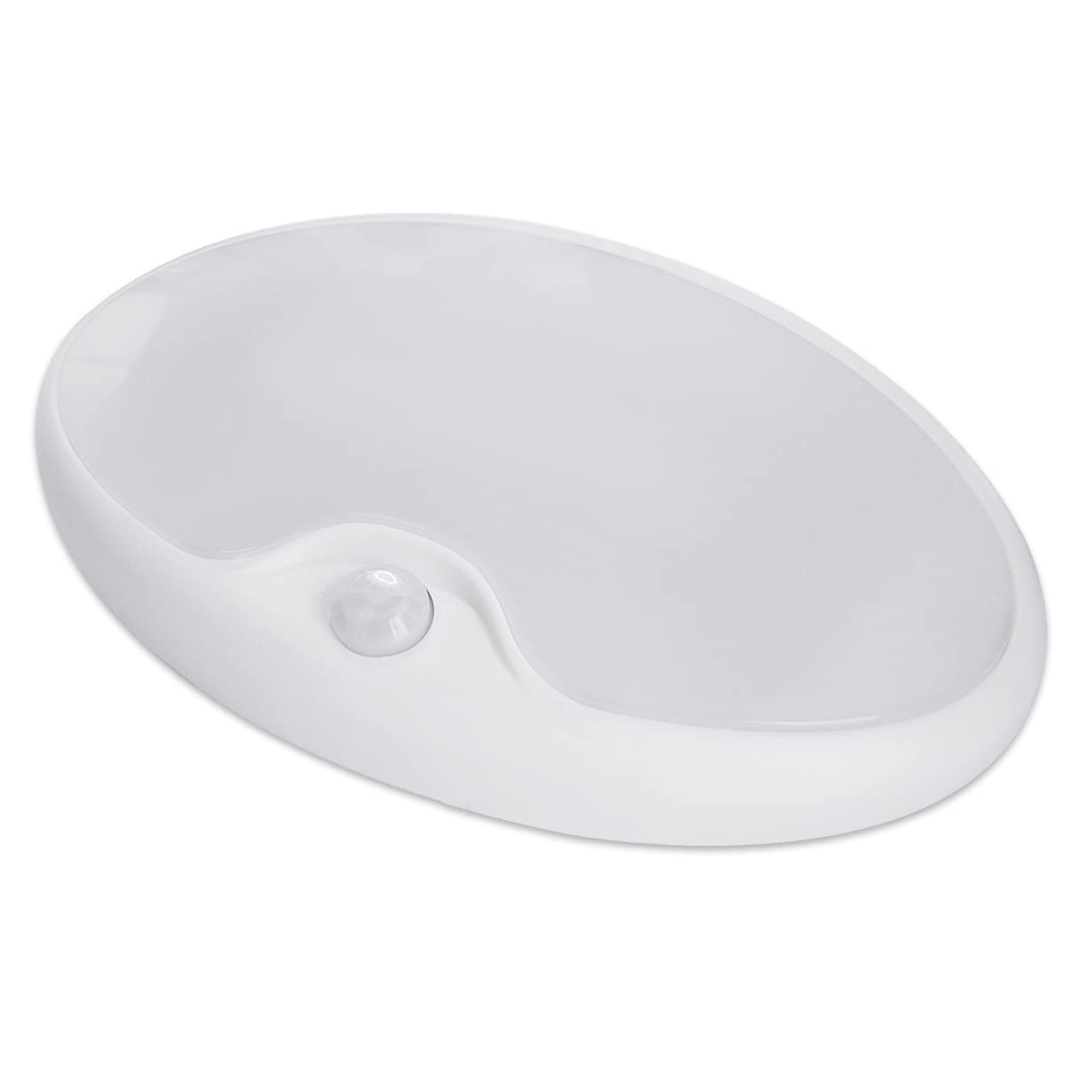 Dream Lighting front oval fixture showing sleek profile and bright benefit