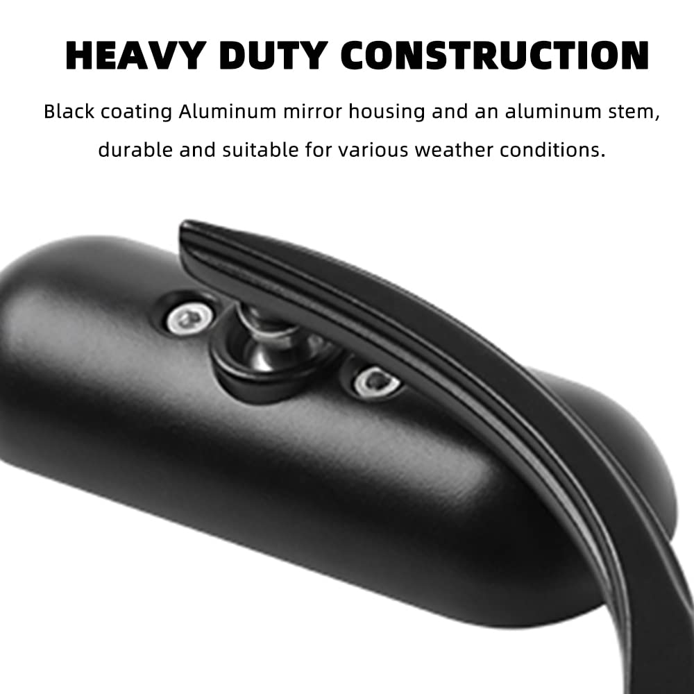 DREAMIZER mirrors installed on Harley street bike demonstrating improved visibility