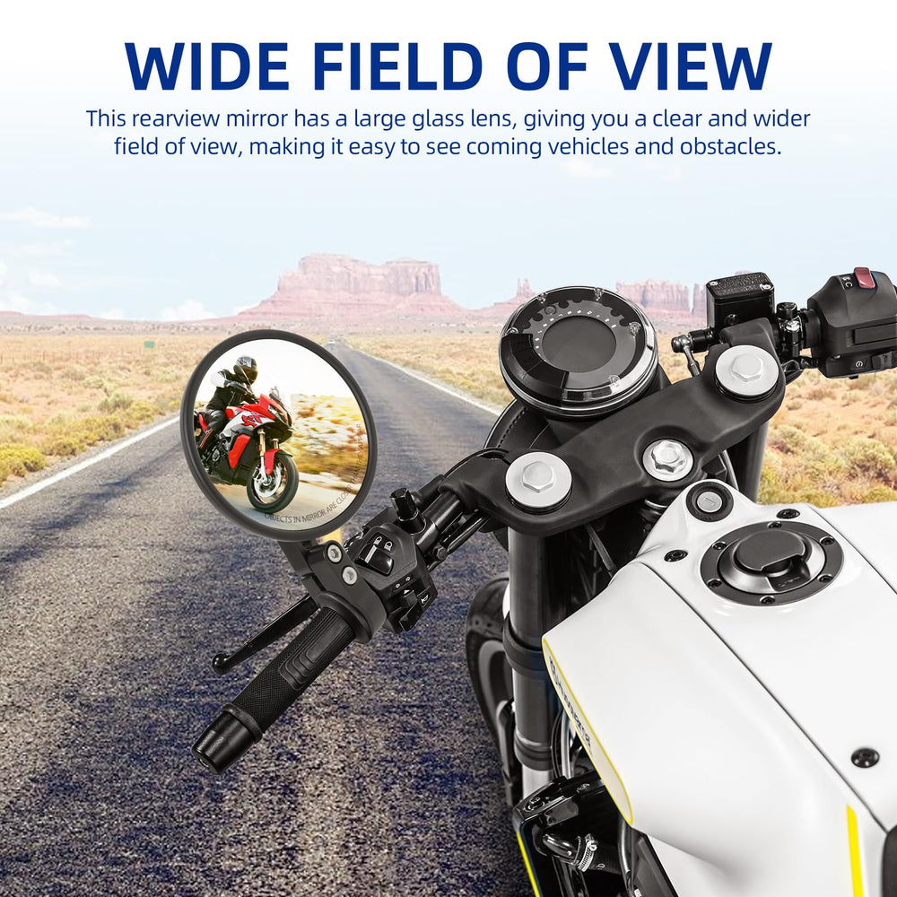 DREAMIZER 4-inch mirror glass detail providing wider field of view