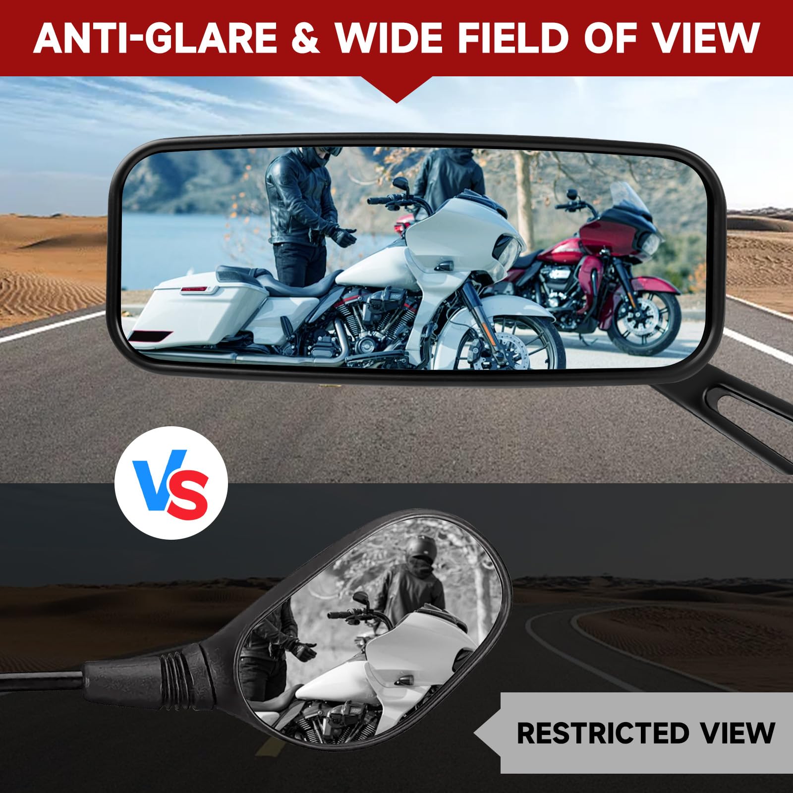DREAMIZER mounted on Harley V-Rod illustrating direct bike fit and secure attachment benefit