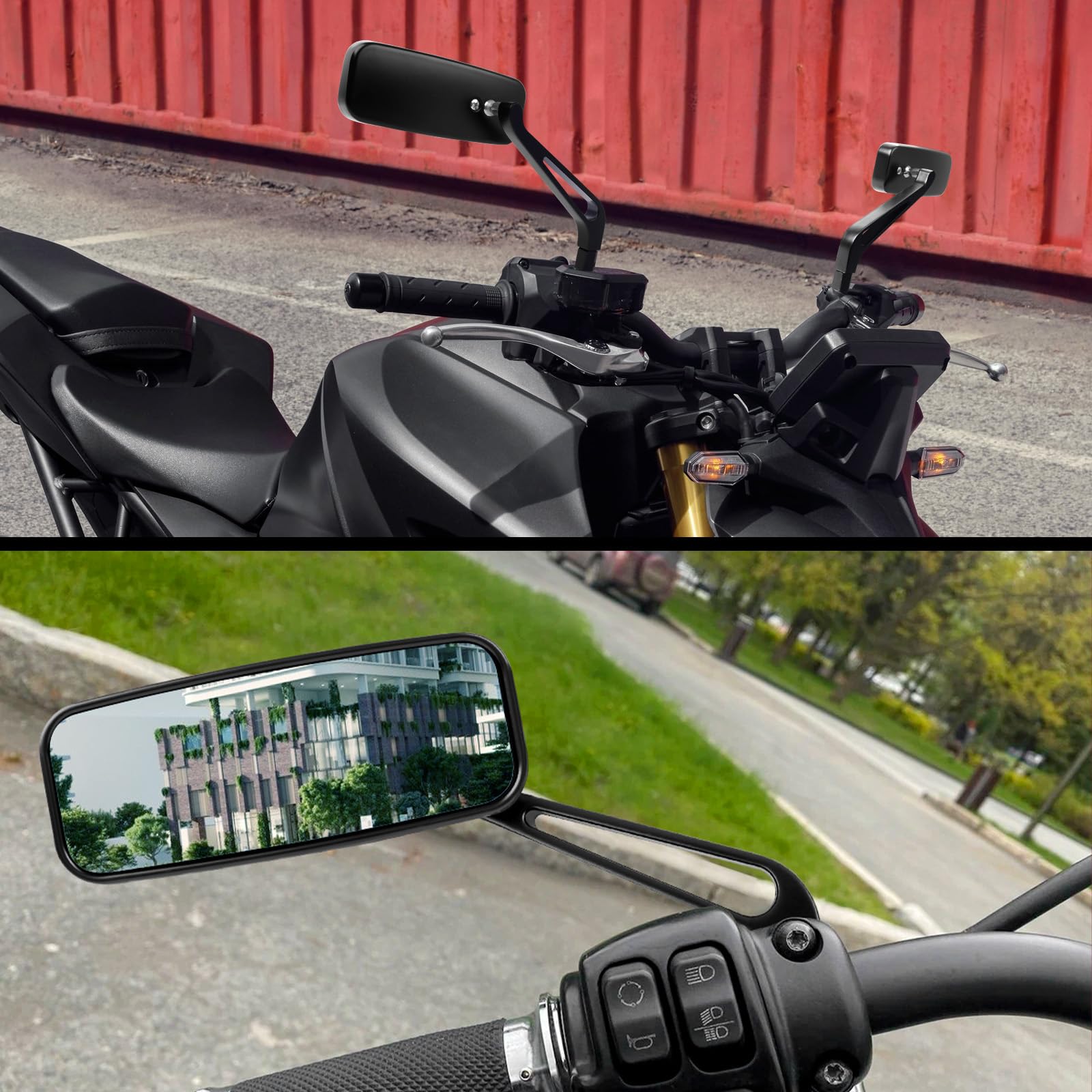 DREAMIZER night demo with reduced headlight glare showing improved rider comfort benefit