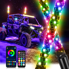 DREAMOTOR whip lights front packaging showing two 1ft whips and accessories for quick identification