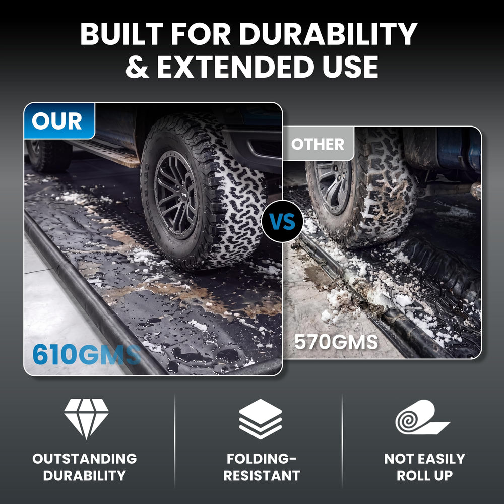 DremGara included premium squeegee and hook-and-loop strips for easy cleanup