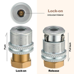 Dreyoo close-up of plated metal claws gripping valve stems to prevent slipping and rust