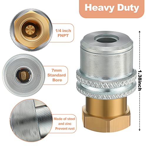 Dreyoo chuck locked on a car tire valve for hands-free inflation and steady pressure