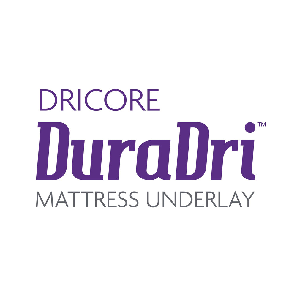 DRICORE label close-up showing polypropylene durability benefit