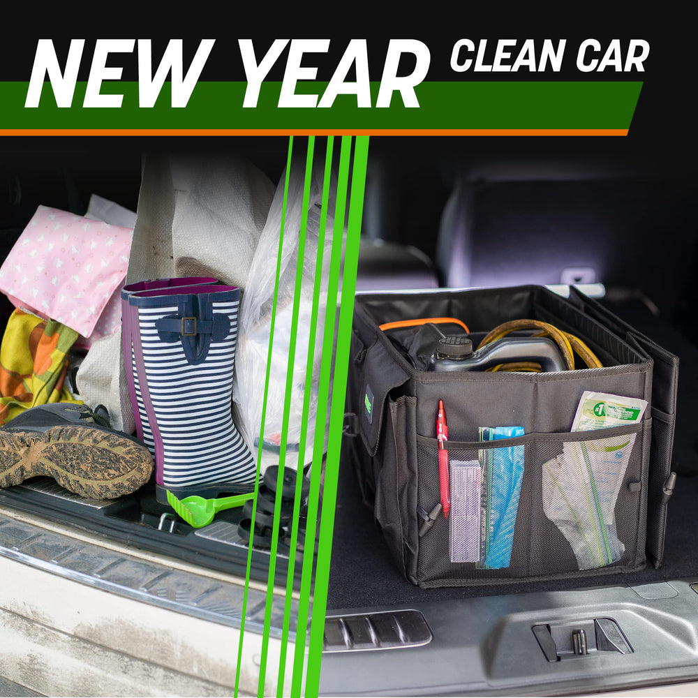 DRIVE close-up of waterproof lining protecting trunk from spills and easy cleaning