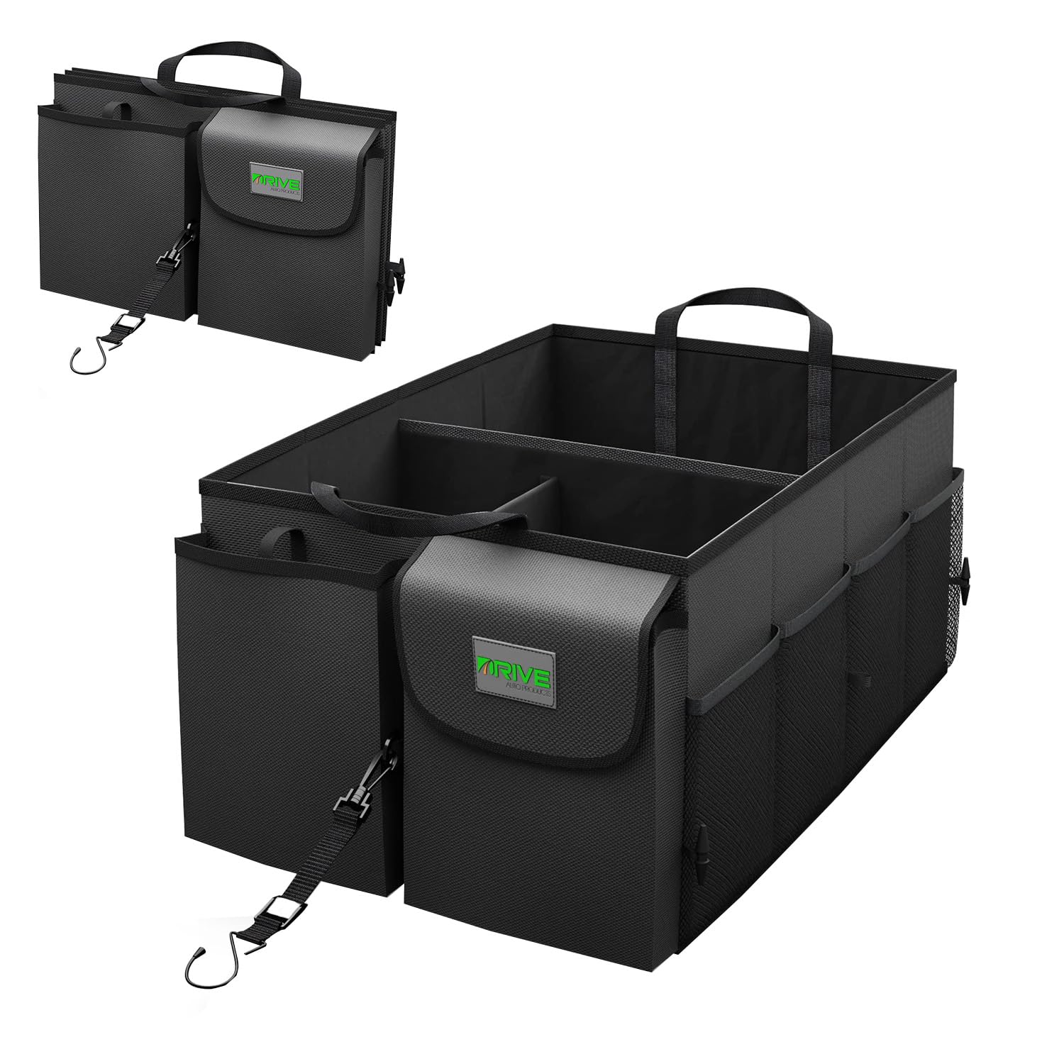DRIVE handle and label detail for easy carry and identification benefit