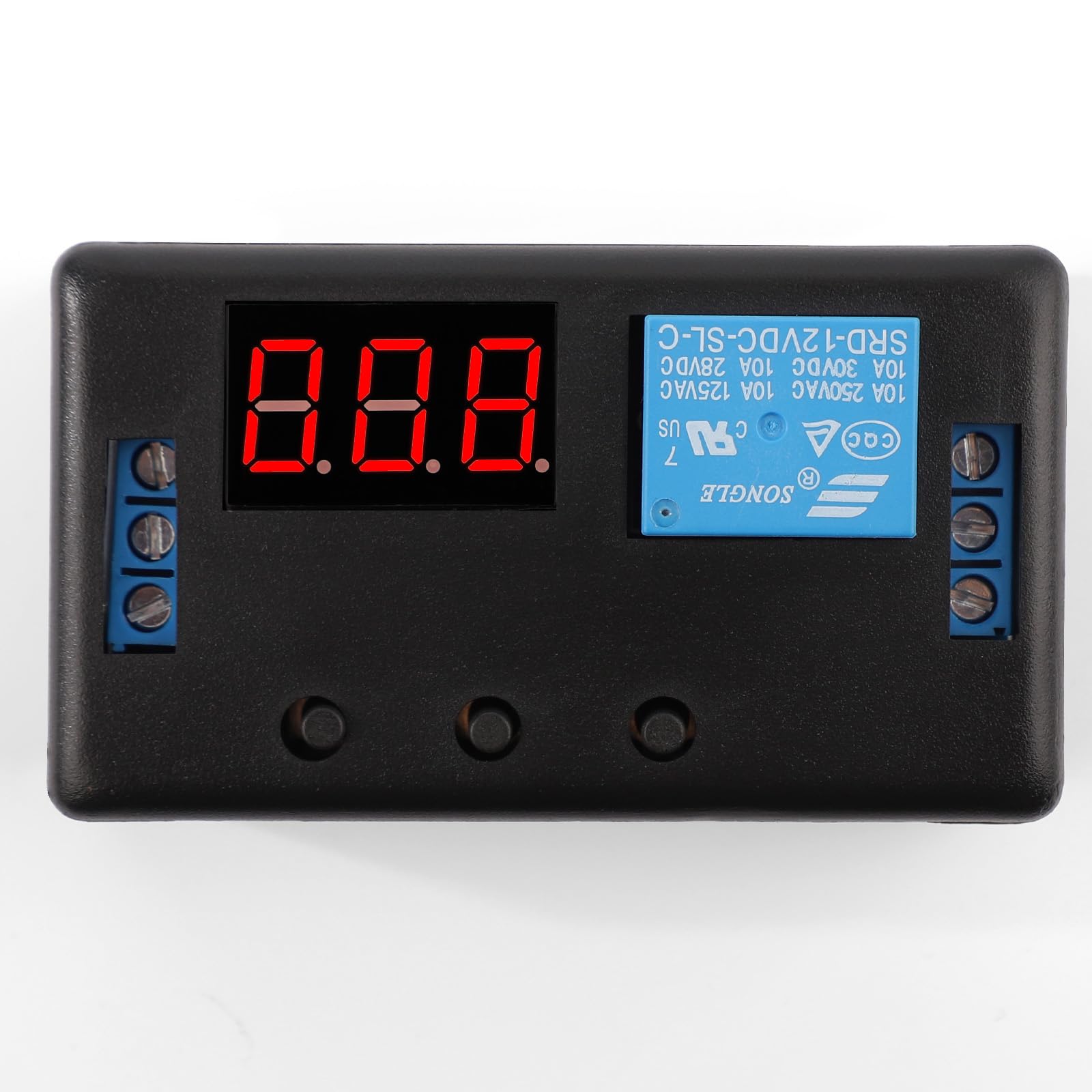 DROK close-up of buttons for simple mode and time adjustments
