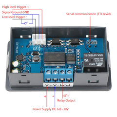 DROK relay wiring terminals view for secure connections and protection