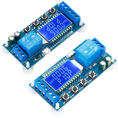 DROK front panel LCD showing mode and time for easy monitoring