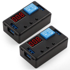 DROK front panel LED display showing set time for easy monitoring