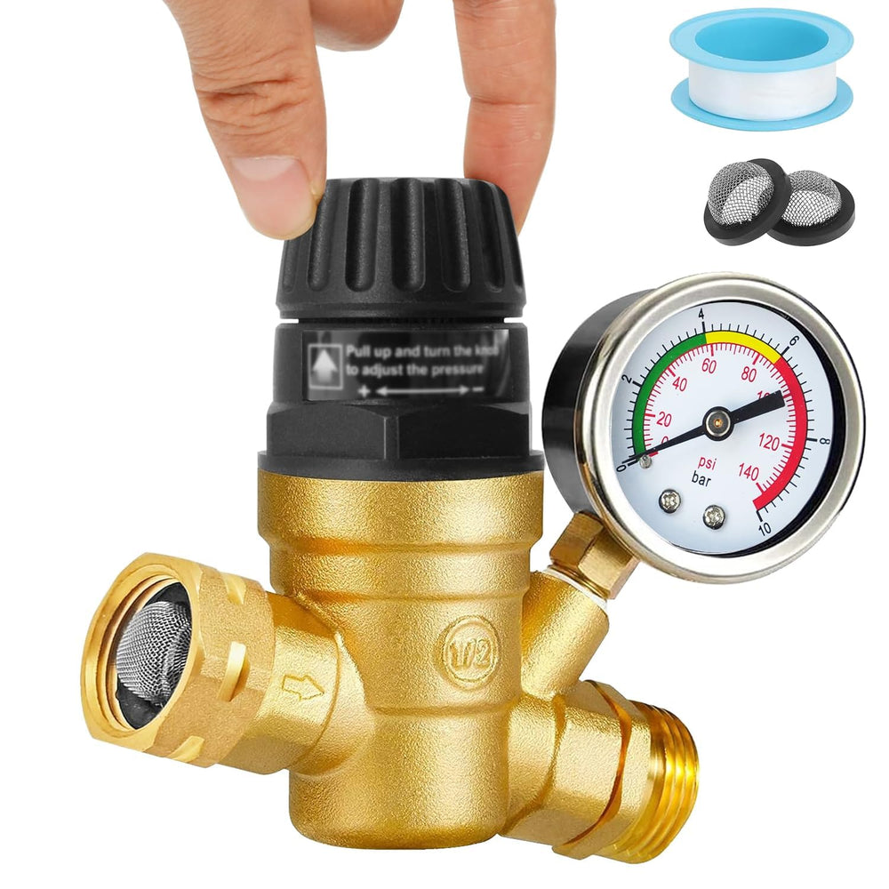Drphiru front view regulator showing body and fittings for secure protection