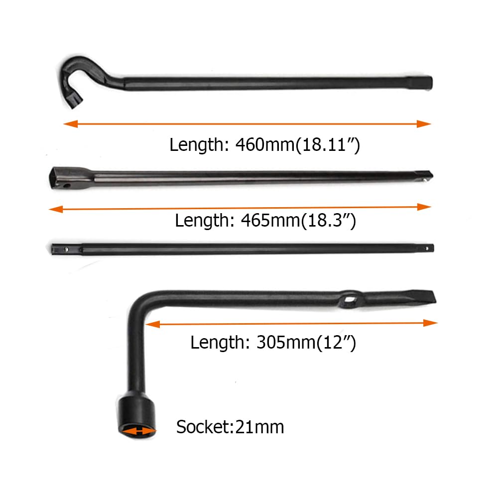 Dr.Roc 21mm lug wrench detail highlighting strong socket for safer nut removal