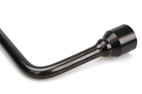 Dr.Roc lug wrench and hook assembly showing secure fit and faster lug removal