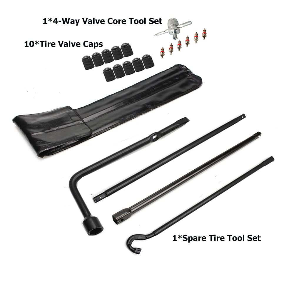 Dr.Roc tools lowering a Toyota Tacoma spare tire demonstrating easy roadside use