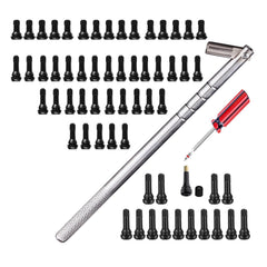 Dr.Roc valve stem puller front view showing protective sleeve and steel body for rim safety