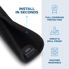 Dryva padding cross-section showing plush support for long-drive comfort