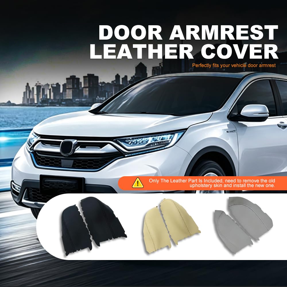 DSkoiph armrest cover installed on Honda Pilot door illustrating seamless fit