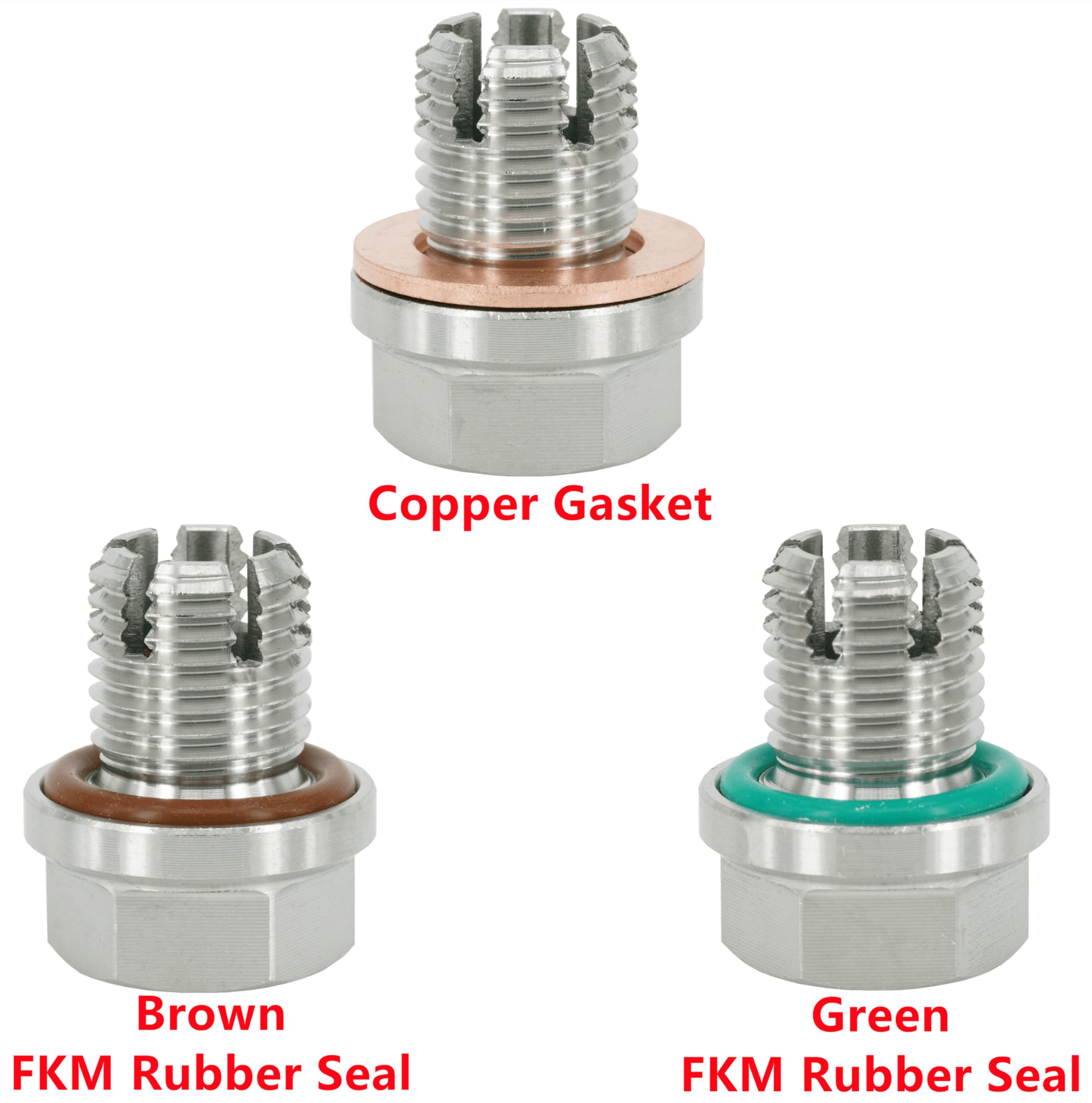 Dsnaduo kit contents with O-rings copper gaskets and L-shaped hex key for complete installation