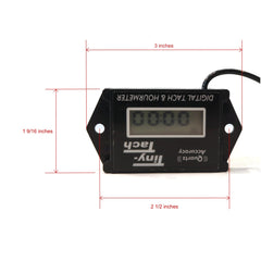 DTI Tiny Tach TT2B rear wiring view illustrating connection points for installation