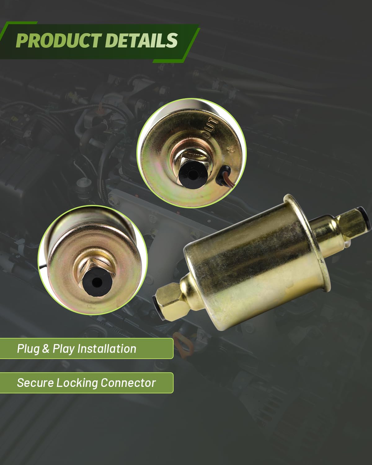 DTMAP hose connection detail illustrating leak-resistant seal and safety