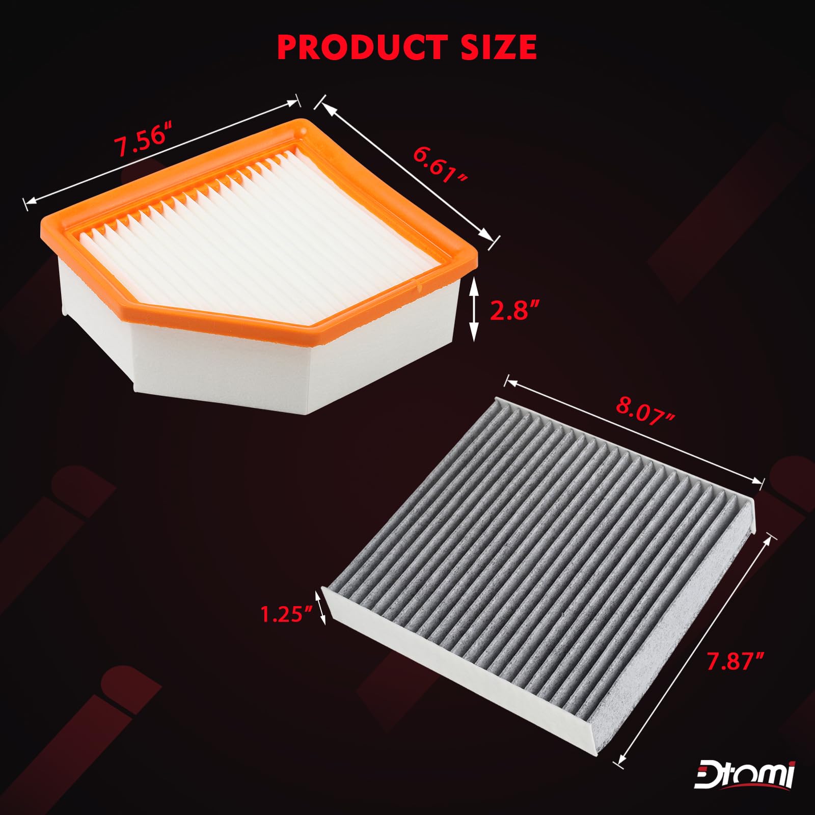 Dtomi cabin filter placed in HVAC housing enhancing in-cabin air quality