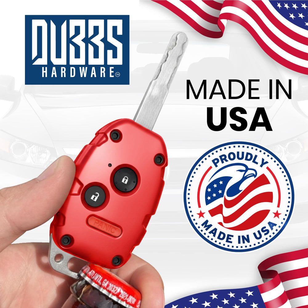 Dubbs Hardware on keyring in lifestyle setting for everyday convenience