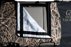 Ducks Unlimited rear bench installed in truck demonstrating full-seat coverage