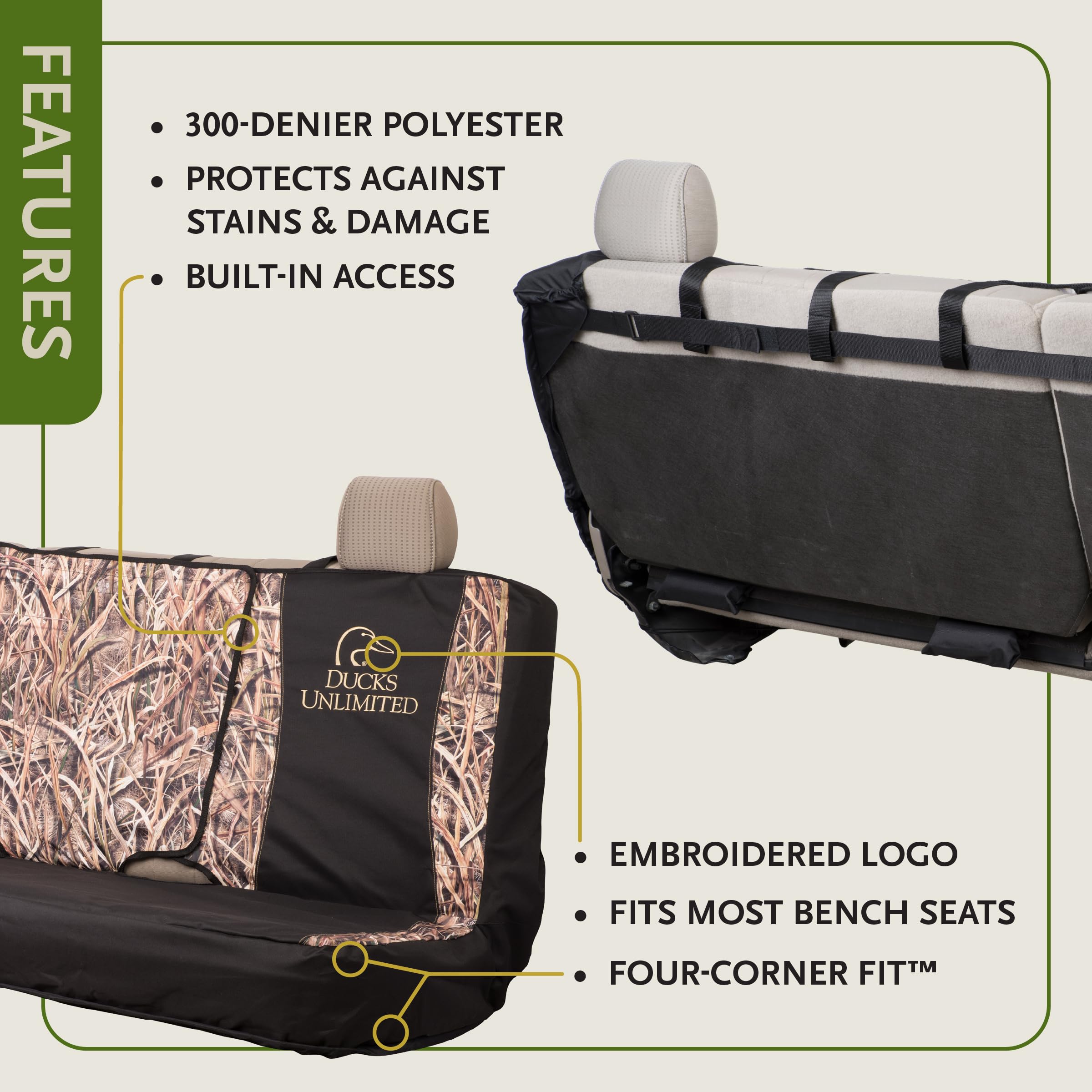 Ducks Unlimited Mossy Oak Blades close-up fabric texture showing abrasion resistance
