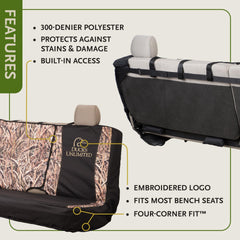 Ducks Unlimited Mossy Oak Blades close-up fabric texture showing abrasion resistance