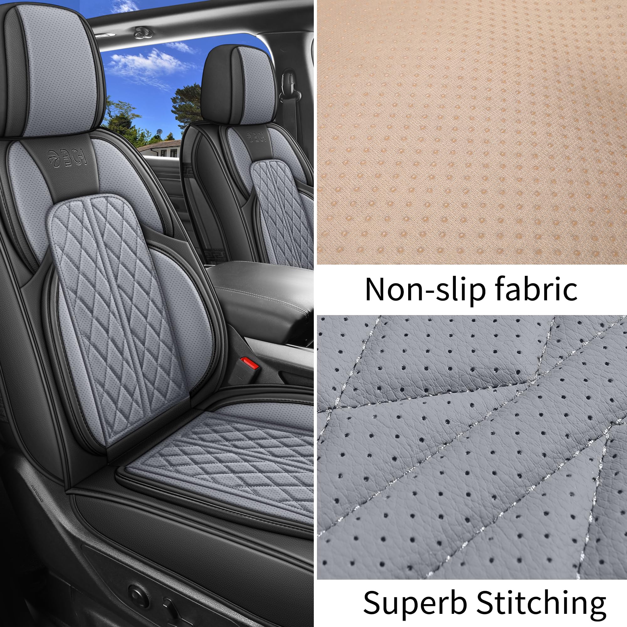 DuDuWang headrest detail with extra covers showing tailored fit and compatibility
