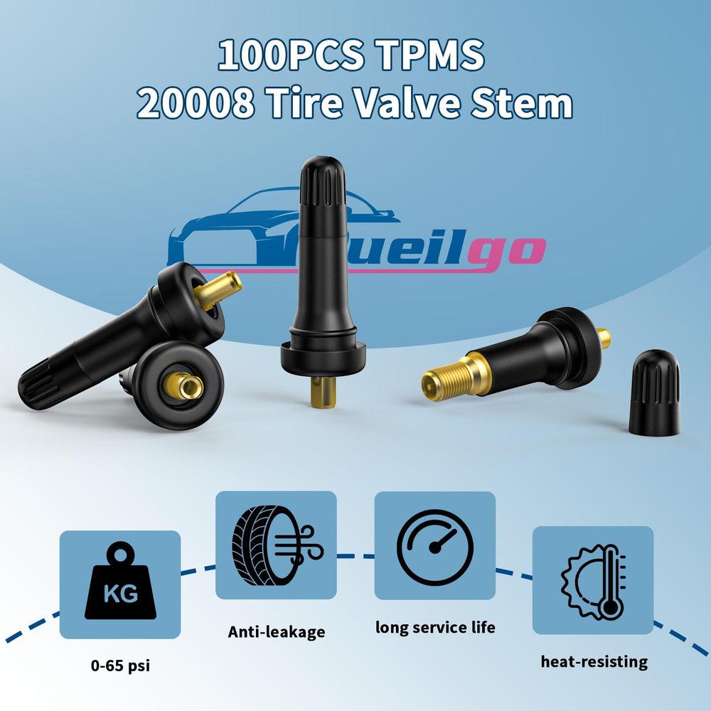 Dueilgo side profile of valve stem showing 0.453 inch valve hole fitment