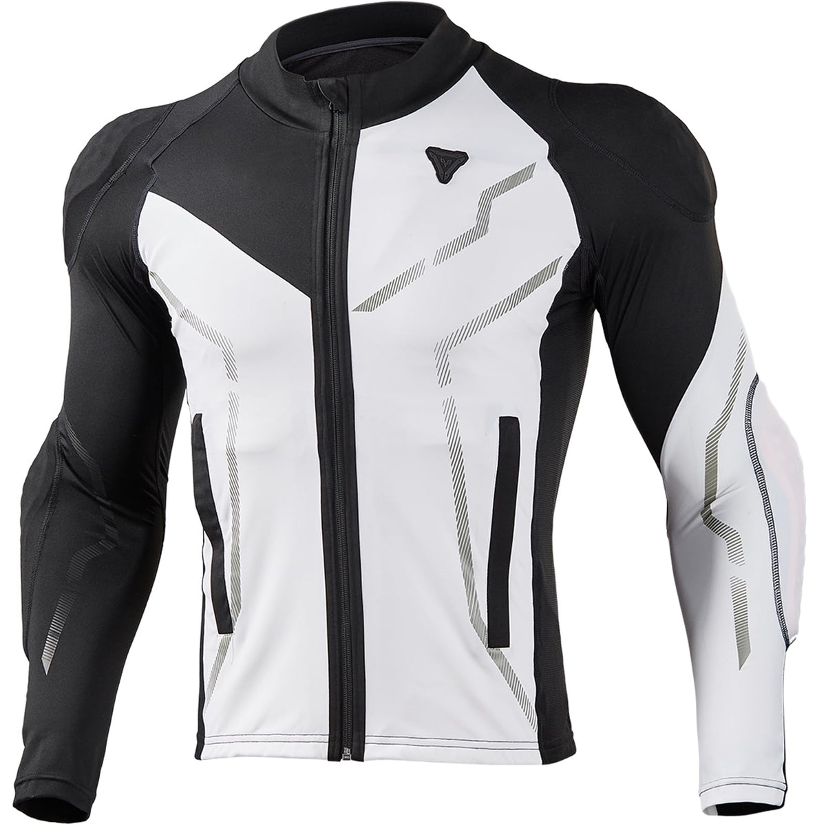 DUHAN front view armored shirt showing slim fit and ventilation benefits