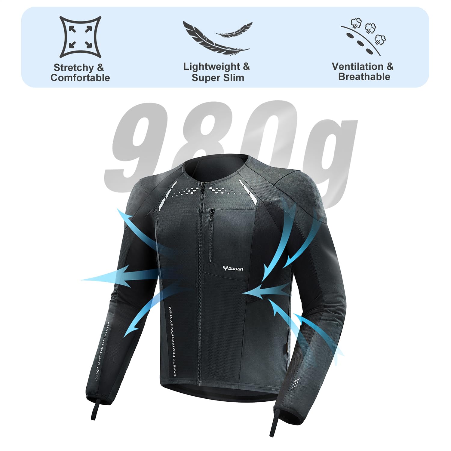 DUHAN shirt worn by rider in city commute demonstrating comfort and mobility
