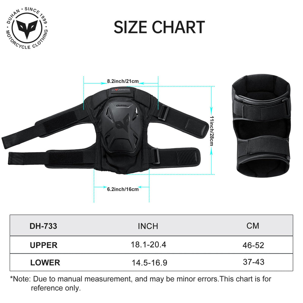 DUHAN knee pads worn by mountain biker illustrating protection in action