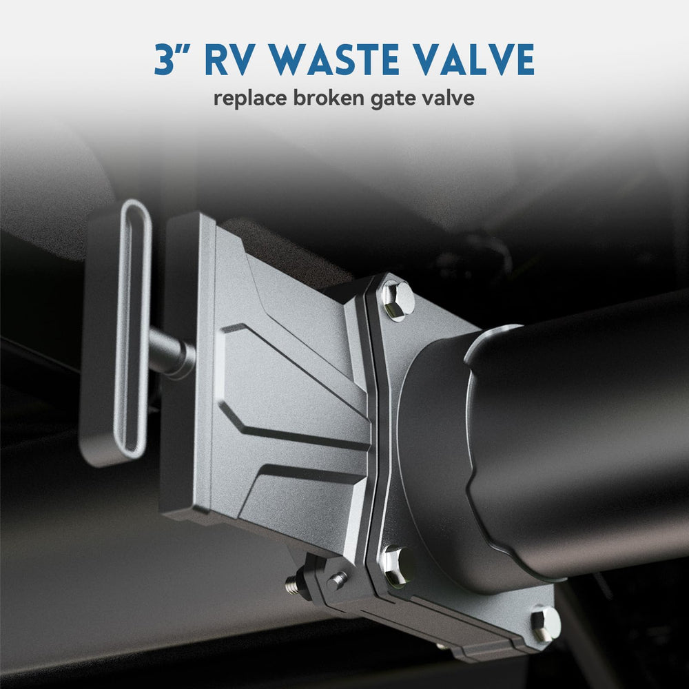 DUMPMAN close-up of rotatable handle for effortless flow control