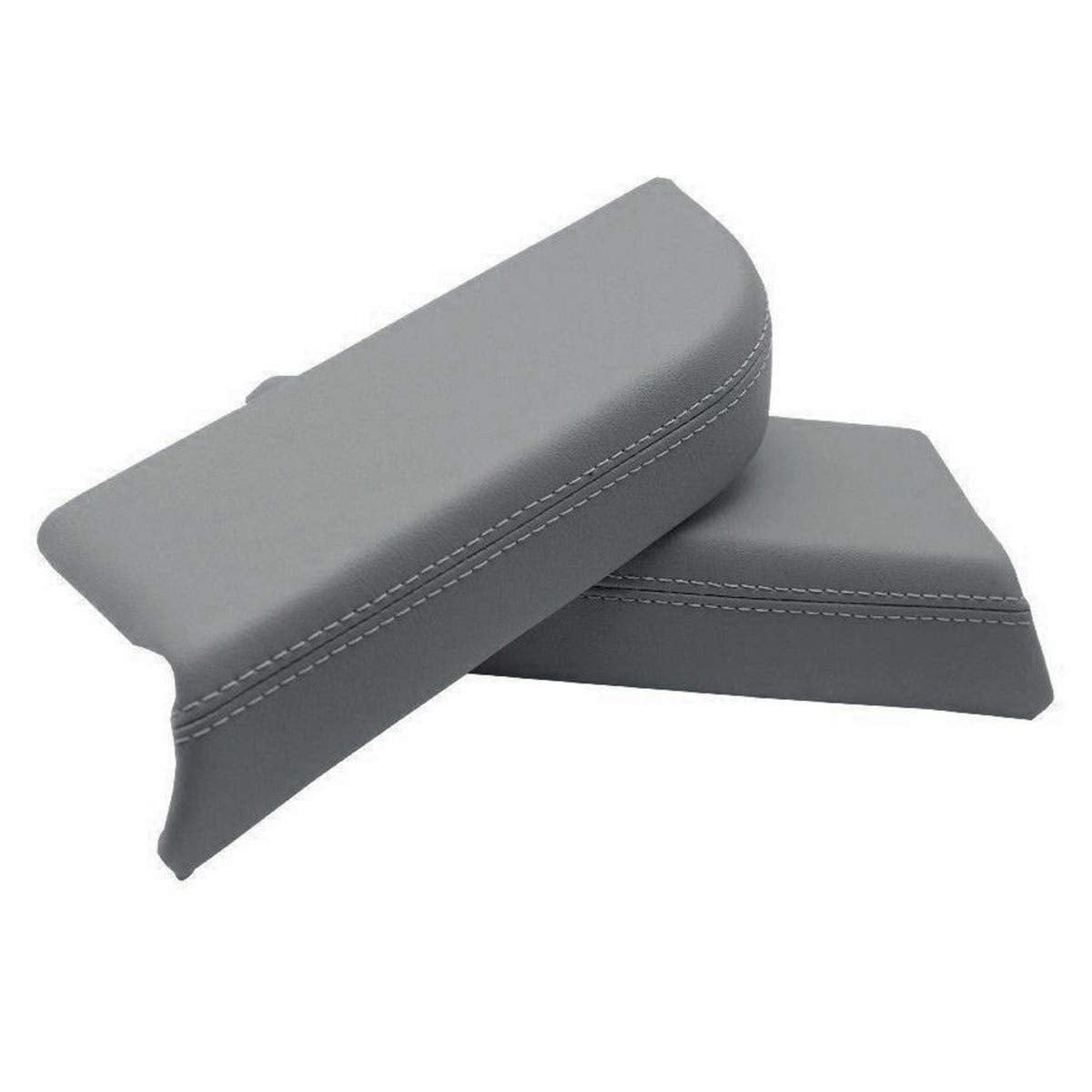 Dunhil front door armrest cover gray front view showing fit and restored look