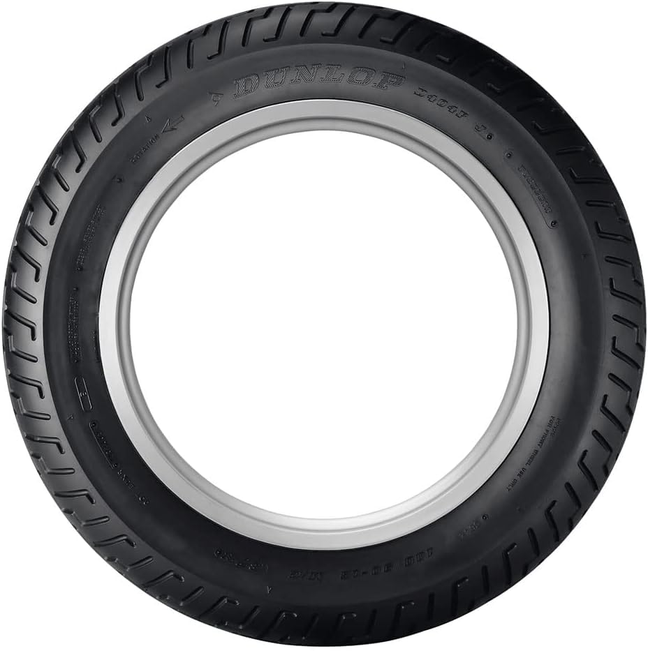 DUNLOP D404 sidewall and size markings showing fitment information