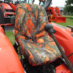 Durafit KU21 front view on Kubota seat showing clean protection and improved look