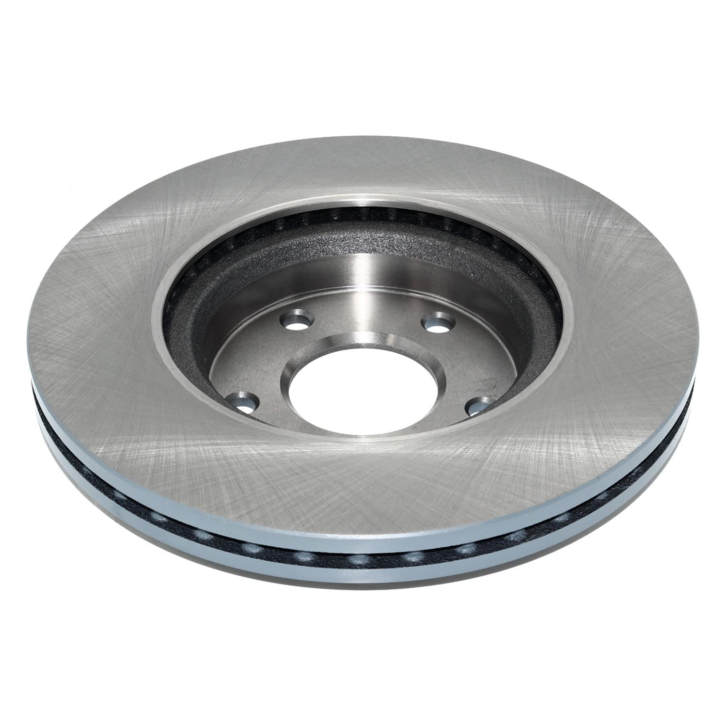 DuraGo vented rotor coating closeup highlighting titanium-gray protection and corrosion resistance