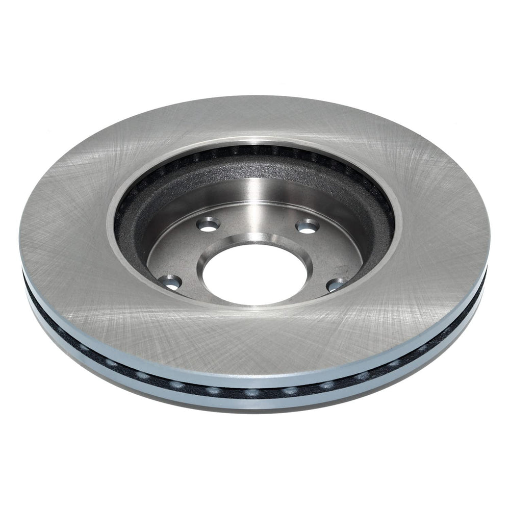 DuraGo vented rotor coating closeup highlighting titanium-gray protection and corrosion resistance