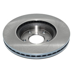 DuraGo vented rotor coating closeup highlighting titanium-gray protection and corrosion resistance
