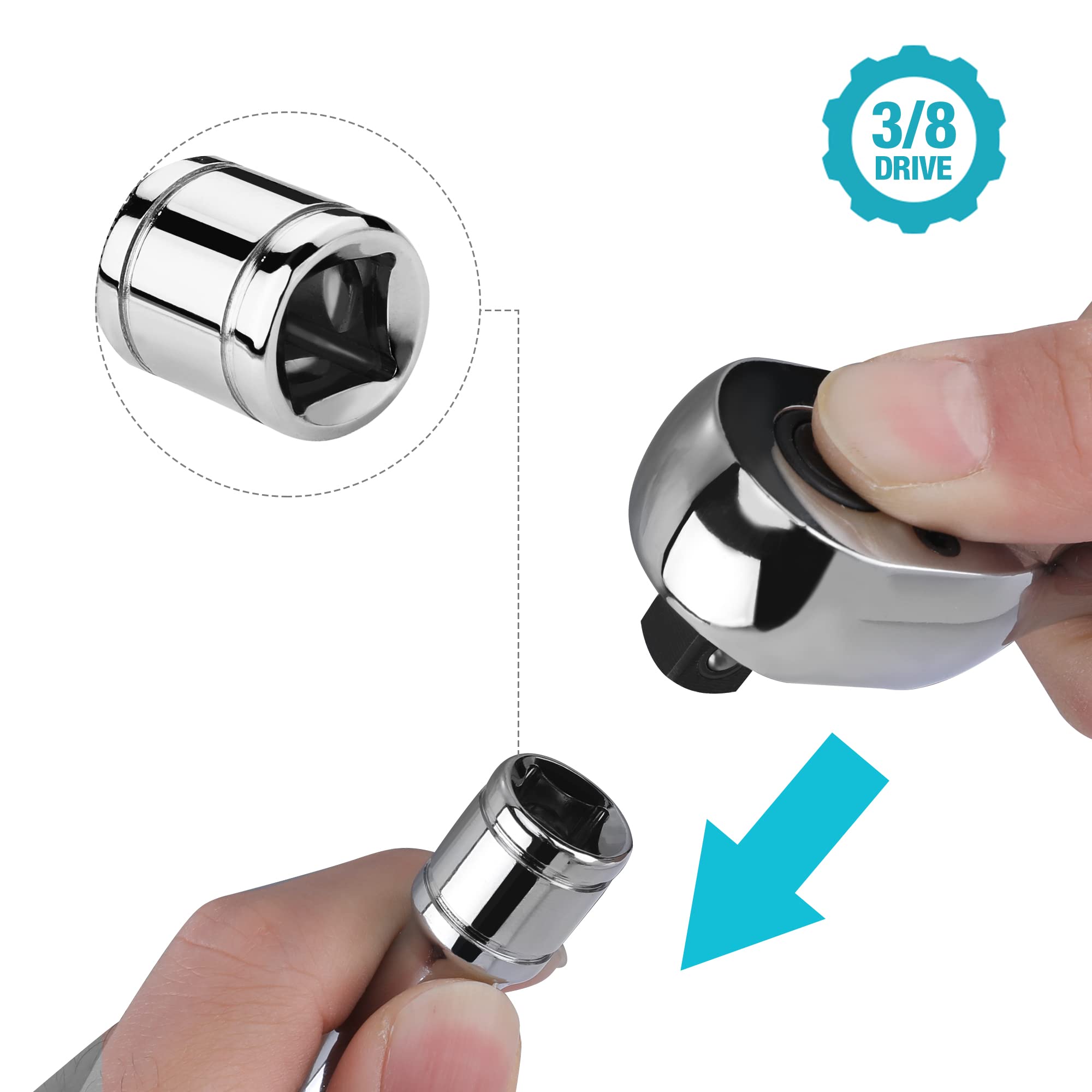 DURATECH chrome plated finish reflecting light to show corrosion resistant surface