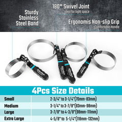DURATECH close-up of dimpled stainless-steel band for secure, slip-resistant grip