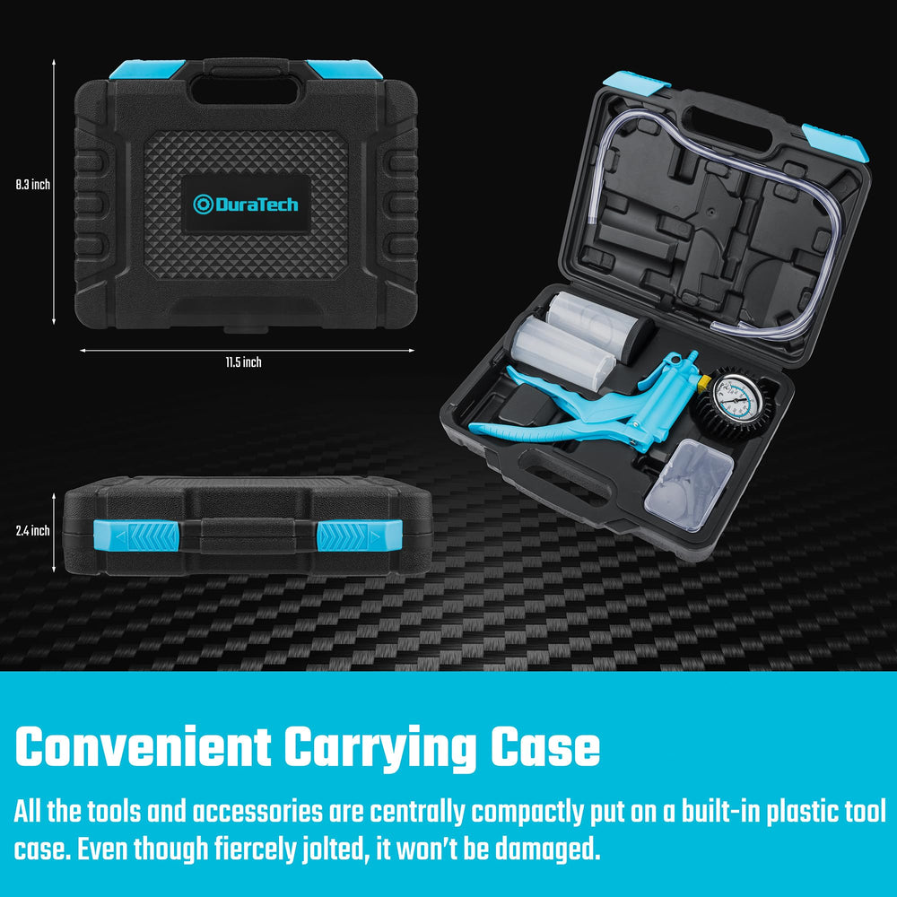 DURATECH molded carry case open organizing tools for easy transport and storage