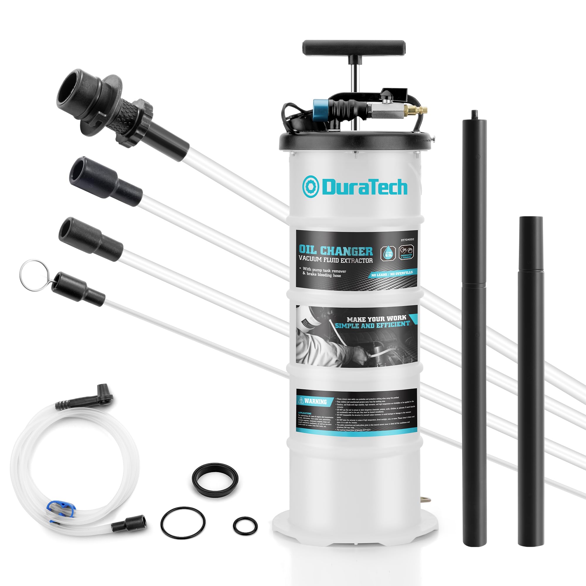 DURATECH front view 6.5L tank showing compact portability and easy handling